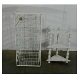 Storage solutions, 4 drawer wire bin tower and a