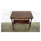 End table with book rack, 14 x 24 x 23