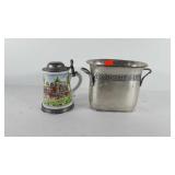 Barware, pottery barn wine cooler and Holsten