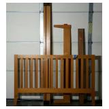 Queen size bed frame. Solid wood. Headboard,