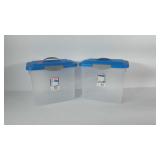 Sterilite Show Offs file storage totes, two