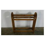 Quilt rack, heart cut-outs, 33" tall