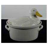 Carbone Hall ceramic figural duck covered