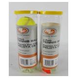 Tennis balls, two packs of athletic works brand