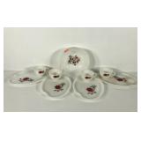Milkglass, Fire King Primrose 8" bowl and set of