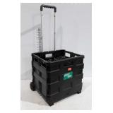 Handy Cart, Folding Portable poly crate, like new