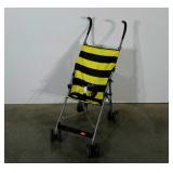 Cosco baby stroller, yellow and black