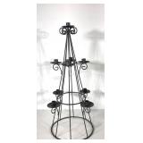 Metalworks tree candleholder, stands 24" tall