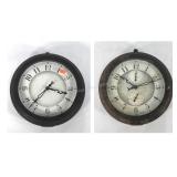 Double Sided clock  16" across seems to mount from
