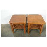 Pair of end tables, solid, 20 x 20 x 20