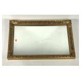 Poly ornate framed mirror, 37x25, side needs