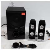 Phillips Sub Woofer System, side speakers, wired