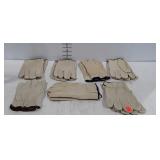 7 Pair of Work Gloves, two size large, 5 size XL