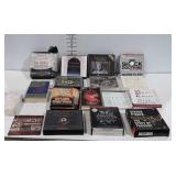 Books on CDs and couple with Cassette