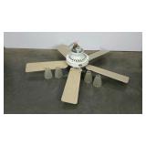 Hunter ceiling fan, light fixtures include 4