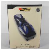 Bag Boy T1000 golf carrier, black and gray