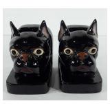 Wales French bulldog bookends, made in Japan, 4"