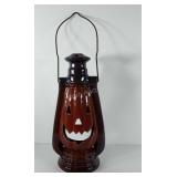 Halloween decor, ceramic pumpkin lantern, 20"