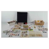 Stamps, includes album of stamps, Thomas