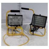 Two portable work Lights, working order