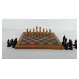Games, chess set with foldable board, chess board