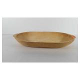 Wooden dough bowl, 21"