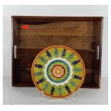 Kitchenwares, Pier 1 wooden serving tray (16"