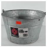 Galvanized scrub tub, 4gal