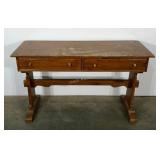 Ethan Allen desk, two drawers, needs cleaned