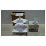 Plastic cupcake tower, 4 goblets