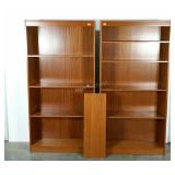 Two bookcases, 6