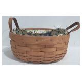 1997 Longaberger Basket with liner and protector,