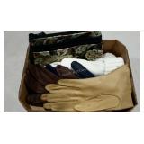 Ladies gloves and a clutch