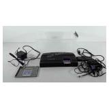 Storage tote with Turbo Grafx game system,