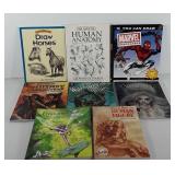 Drawing books, includes Marvel Characters,