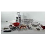Kitchenwares, includes strainers, cheese grater,