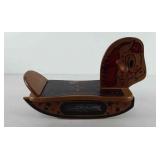 Toy wooden spotty rocking horse, 16.5"