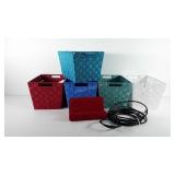 Mixed group, includes five storage baskets, book