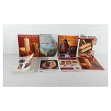 Books, includes Basic basket making, candle