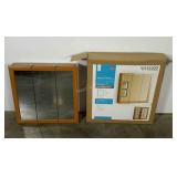Medicine cabinet in box, 24" x 24 1/2", appears