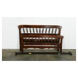 Full size headboard and footboard, side rails