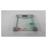 Glass bathroom scale, works