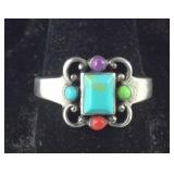 Sterling silver and turquoise southwestern ring