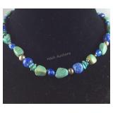 Sterling silver and turquoise, lapis and silver