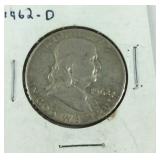 1962-D Franklin half dollar