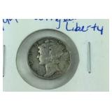 1945 Mercury dime