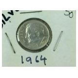 1964 Roosevelt dime