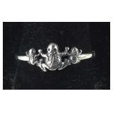 Size 9 Sterling silver ring frogs