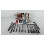 Hardware, includes Jigsaw blades, master lock.