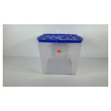 Sunshine tote with interlocking lid, 15" × 22" ×